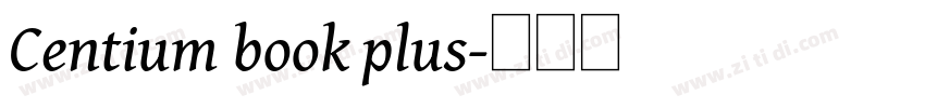 Centium book plus字体转换